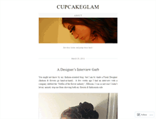 Tablet Screenshot of cupcakeglam.wordpress.com