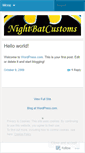 Mobile Screenshot of nightbatcustoms.wordpress.com