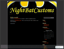 Tablet Screenshot of nightbatcustoms.wordpress.com