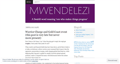 Desktop Screenshot of mwendelezi.wordpress.com