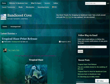 Tablet Screenshot of bandicootcove.wordpress.com