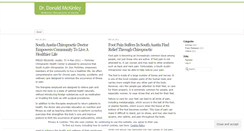 Desktop Screenshot of mckinleychirop.wordpress.com