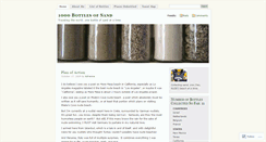 Desktop Screenshot of 1000bottlesofsand.wordpress.com