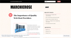 Desktop Screenshot of marchierose.wordpress.com