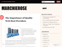 Tablet Screenshot of marchierose.wordpress.com