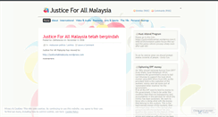 Desktop Screenshot of justice4allkuantan.wordpress.com
