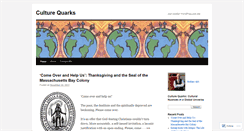 Desktop Screenshot of culturequarks.wordpress.com