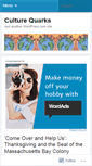 Mobile Screenshot of culturequarks.wordpress.com