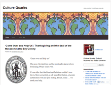 Tablet Screenshot of culturequarks.wordpress.com