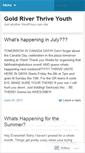 Mobile Screenshot of goldriverthriveyouthgroup.wordpress.com