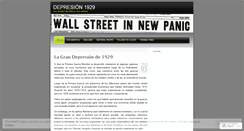 Desktop Screenshot of lagrandepresion1929.wordpress.com