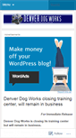 Mobile Screenshot of denverdogworks.wordpress.com
