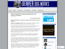 Tablet Screenshot of denverdogworks.wordpress.com