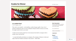 Desktop Screenshot of cookiefordinner.wordpress.com