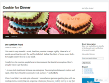 Tablet Screenshot of cookiefordinner.wordpress.com