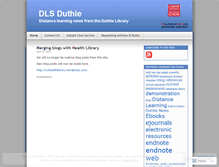 Tablet Screenshot of dlsduthie.wordpress.com