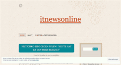 Desktop Screenshot of itnewsonline9.wordpress.com