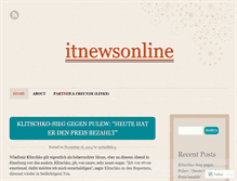 Tablet Screenshot of itnewsonline9.wordpress.com