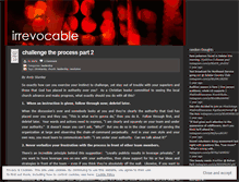 Tablet Screenshot of irrevocable.wordpress.com