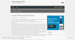 Desktop Screenshot of nativevanguard.wordpress.com