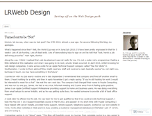 Tablet Screenshot of lrwebbdesign.wordpress.com