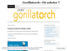 Tablet Screenshot of gorillatorch.wordpress.com