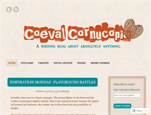 Tablet Screenshot of coevalcornucopia.wordpress.com