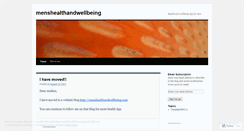 Desktop Screenshot of menshealthandwellbeing.wordpress.com