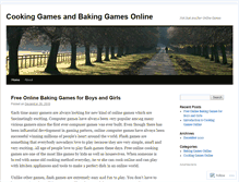 Tablet Screenshot of cookinggamesfree.wordpress.com