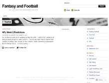 Tablet Screenshot of fantasyandfootball.wordpress.com