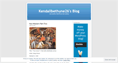 Desktop Screenshot of kendallbethune26.wordpress.com
