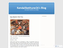 Tablet Screenshot of kendallbethune26.wordpress.com