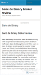 Mobile Screenshot of primetime.bancdebinarybrokerreview.wordpress.com