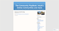 Desktop Screenshot of communityplaybook.wordpress.com