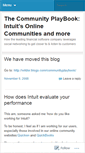 Mobile Screenshot of communityplaybook.wordpress.com