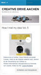 Mobile Screenshot of creativedriveaachen.wordpress.com
