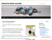 Tablet Screenshot of creativedriveaachen.wordpress.com