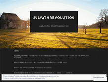 Tablet Screenshot of july4threvolution.wordpress.com