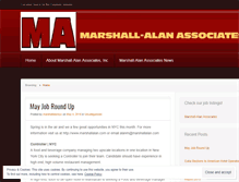 Tablet Screenshot of marshallalanassociates.wordpress.com