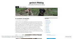 Desktop Screenshot of geckoontheroad.wordpress.com