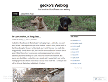 Tablet Screenshot of geckoontheroad.wordpress.com