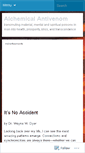 Mobile Screenshot of alchemicalantivenom.wordpress.com