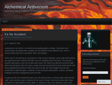 Tablet Screenshot of alchemicalantivenom.wordpress.com