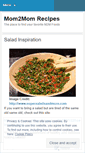 Mobile Screenshot of mom2momrecipes.wordpress.com