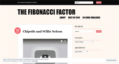 Desktop Screenshot of fibonaccifactor.wordpress.com