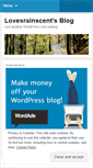 Mobile Screenshot of lovesrainscent.wordpress.com