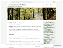 Tablet Screenshot of lovesrainscent.wordpress.com