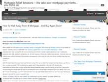 Tablet Screenshot of mortgagereliefsolutions.wordpress.com