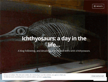 Tablet Screenshot of ichthyosaurs.wordpress.com