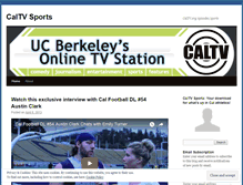 Tablet Screenshot of caltvsports.wordpress.com